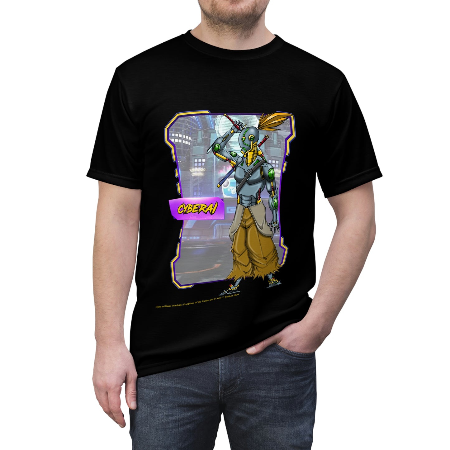 Cyberai: Footprints of the Future Unisex Cut & Sew Tee (AOP)