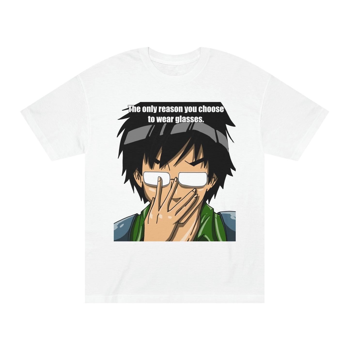 Anime Glasses Unisex Classic Tee