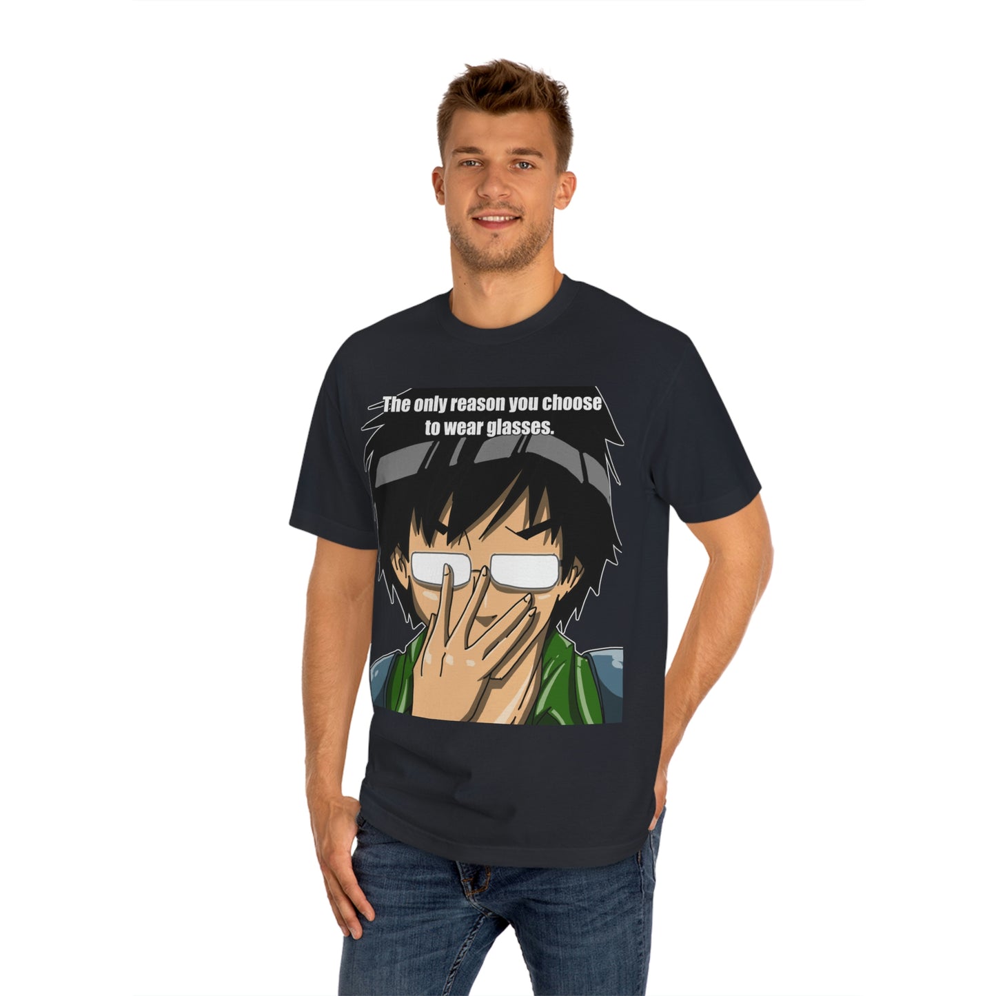 Anime Glasses Unisex Classic Tee