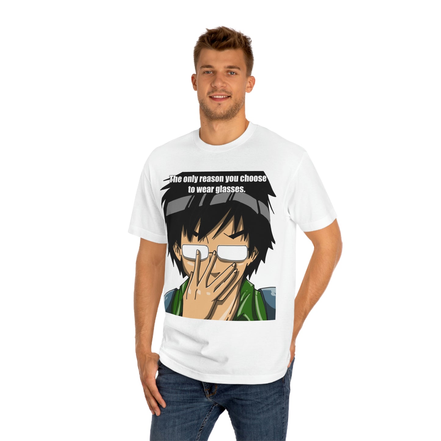 Anime Glasses Unisex Classic Tee